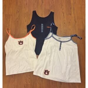 Women’s Auburn Adorable Set Of 3 Tank Tops Size Small